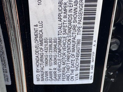 2025 Honda Accord SE