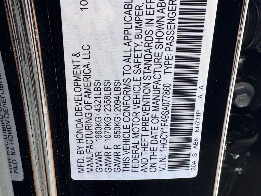 2025 Honda Accord SE