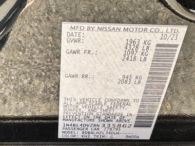 2024 Nissan Altima 2.5 SV