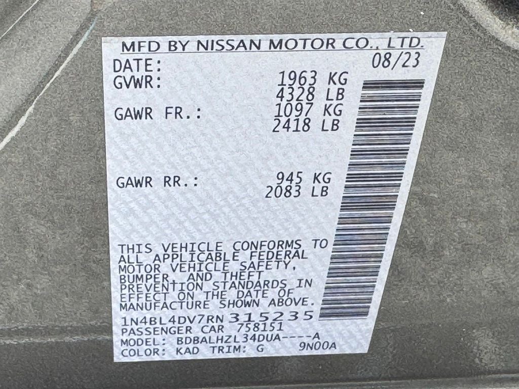 2024 Nissan Altima 2.5 SV