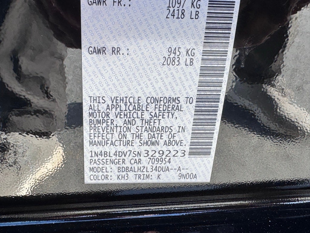 2025 Nissan Altima 2.5 SV