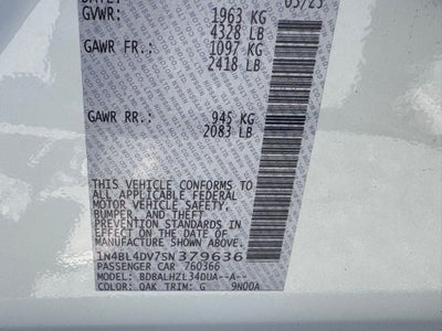 2025 Nissan Altima 2.5 SV