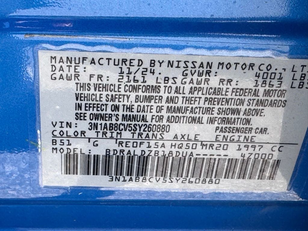 2025 Nissan Sentra SV