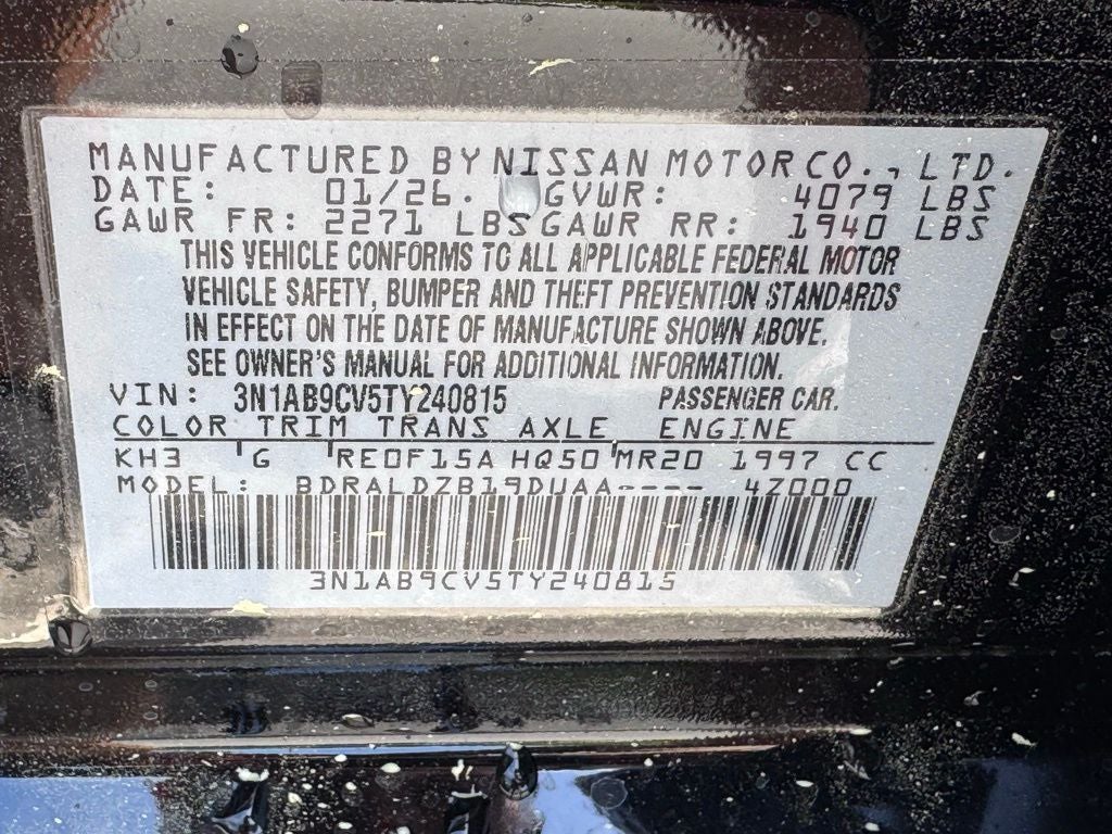 2026 Nissan Sentra SV