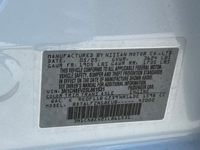 2025 Nissan Versa 1.6 SV