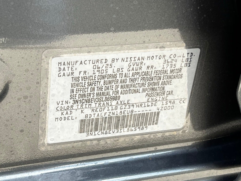 2025 Nissan Versa 1.6 SV