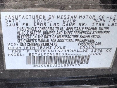 2025 Nissan Versa 1.6 SV