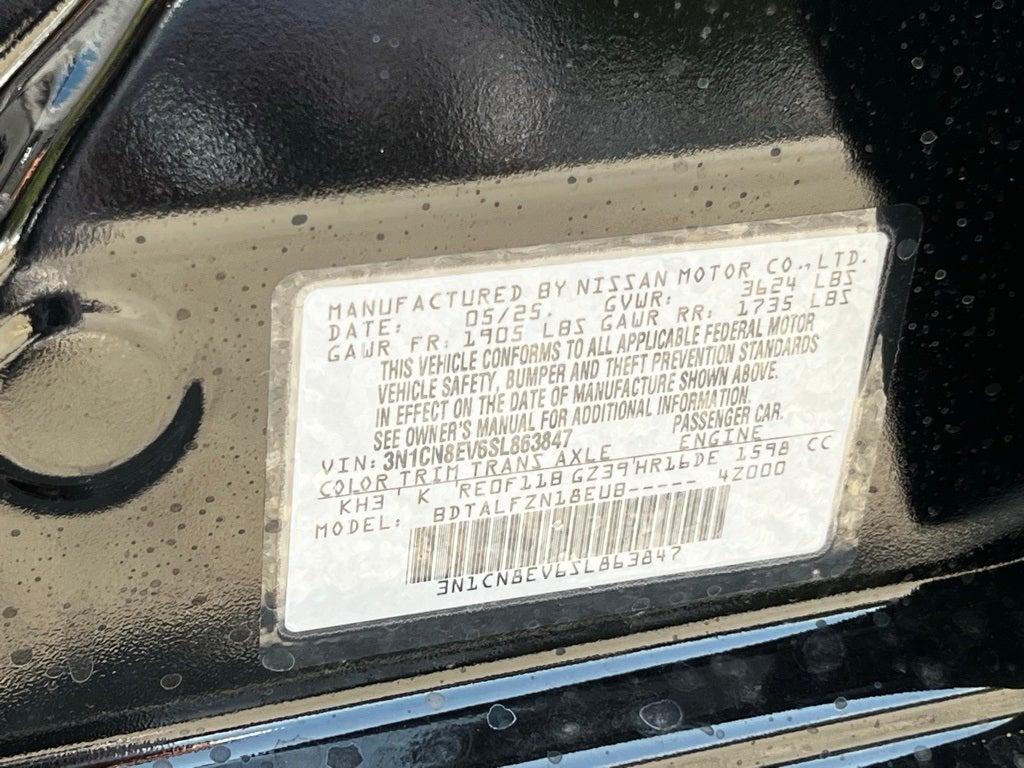 2025 Nissan Versa 1.6 SV