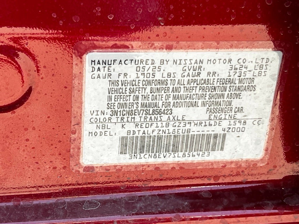 2025 Nissan Versa 1.6 SV