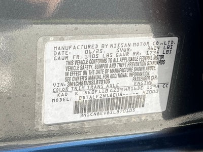 2025 Nissan Versa 1.6 SV