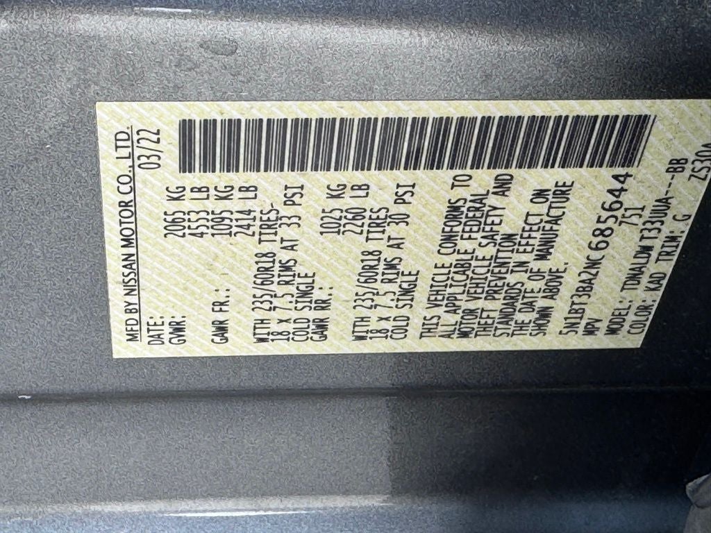 2022 Nissan Rogue SV