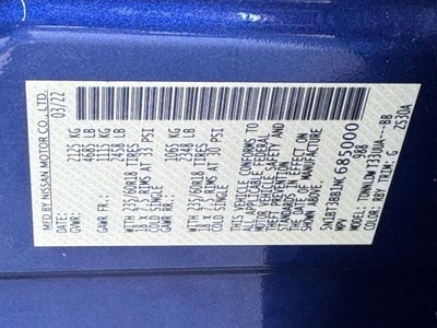 2022 Nissan Rogue SV