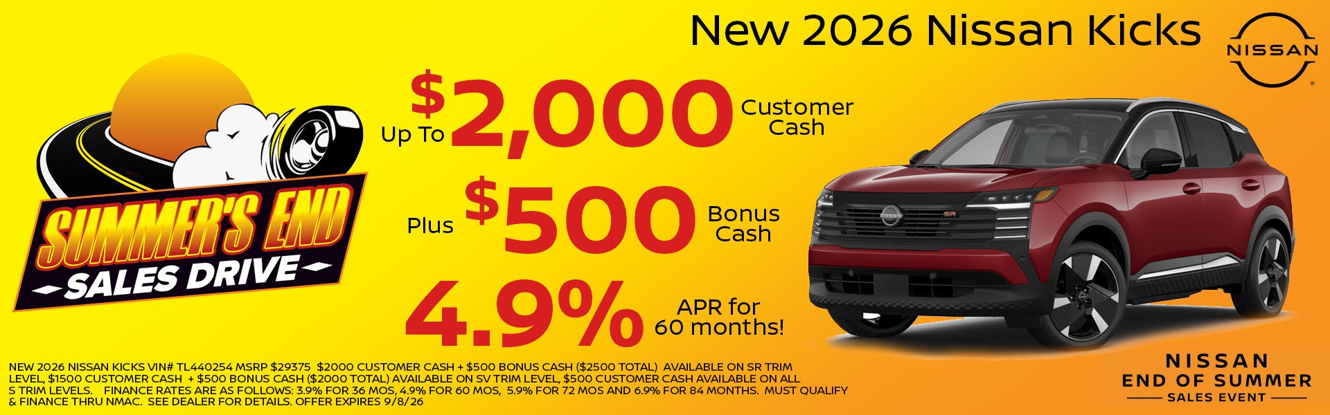 Nissan Kicks Specials