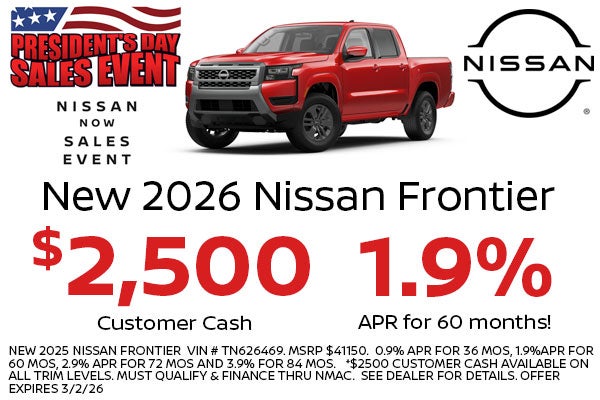 Nissan Frontier on offer 