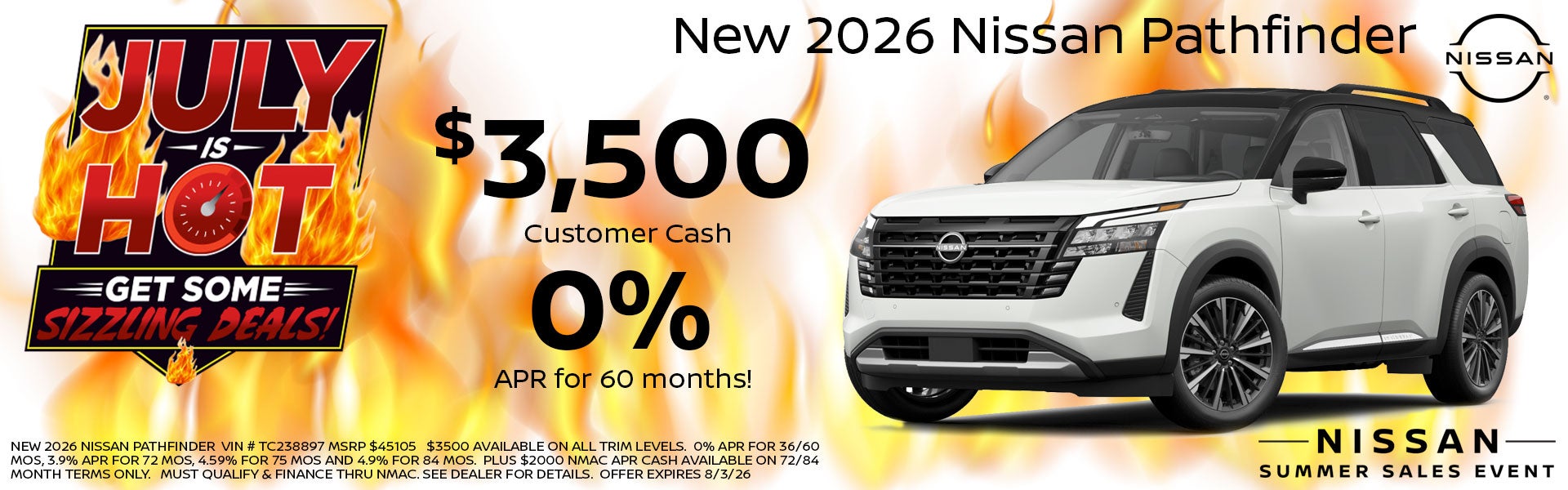 Nissan Pathfinder Specials