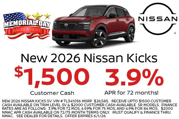 Nissan Kicks on offer