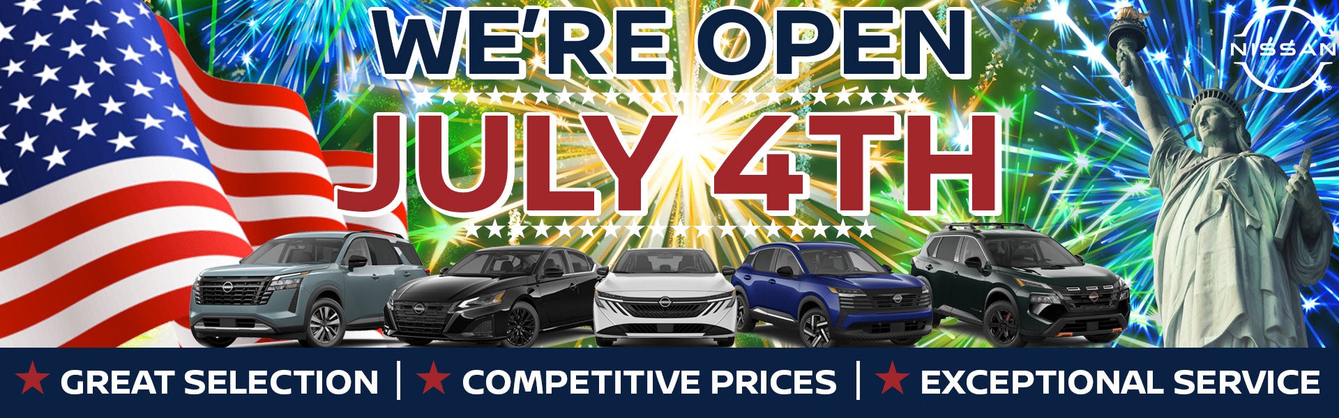 Open 4th of July!
