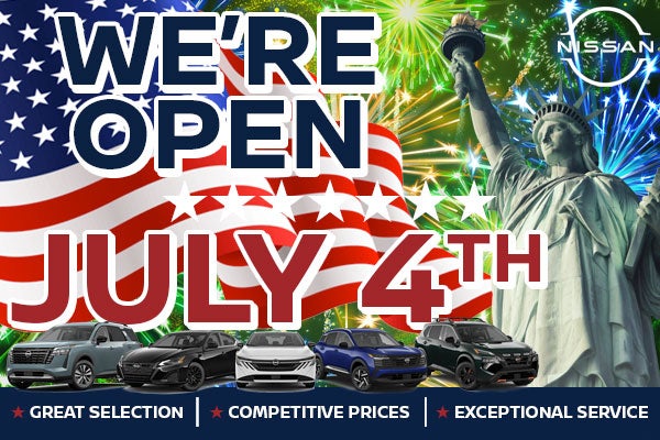 Open 4th of July!